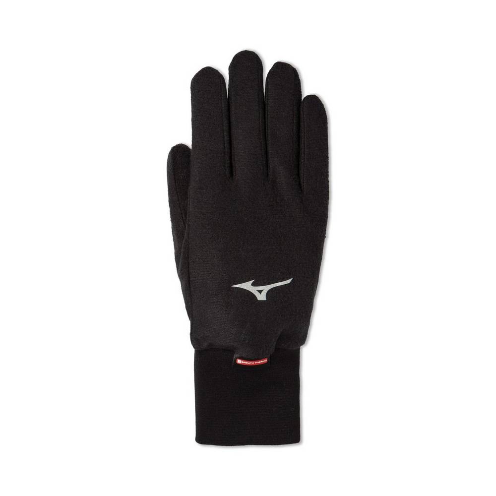 Luva Mizuno Breath Thermo® Fleece - Homem - Pretas - UMZNB6057